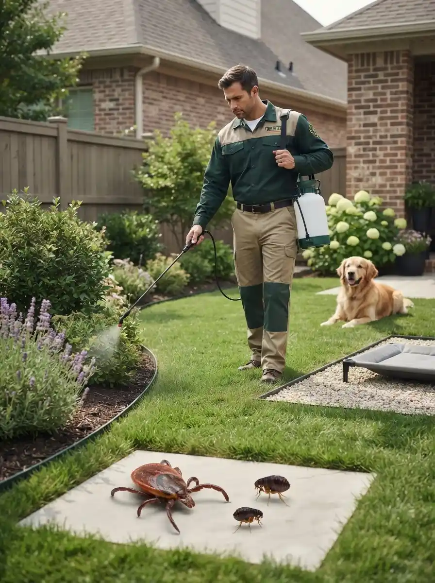 Technician inspecting a Philadelphia home